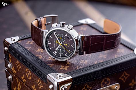 louis vuitton tambour chronograph watch.